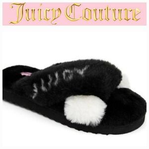 Juicy Couture Highnyss Hopeful Slipper- Black/White